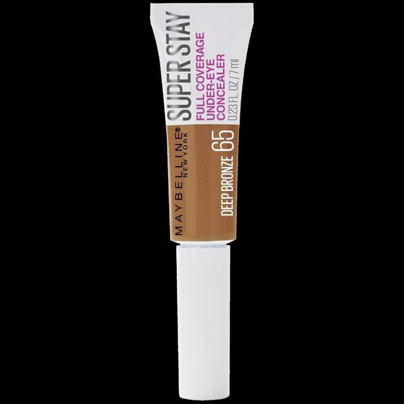 #65 Deep Bronze Maybelline Super Stay Full Coverage Under-Eye Concealer - Picture 1 of 7